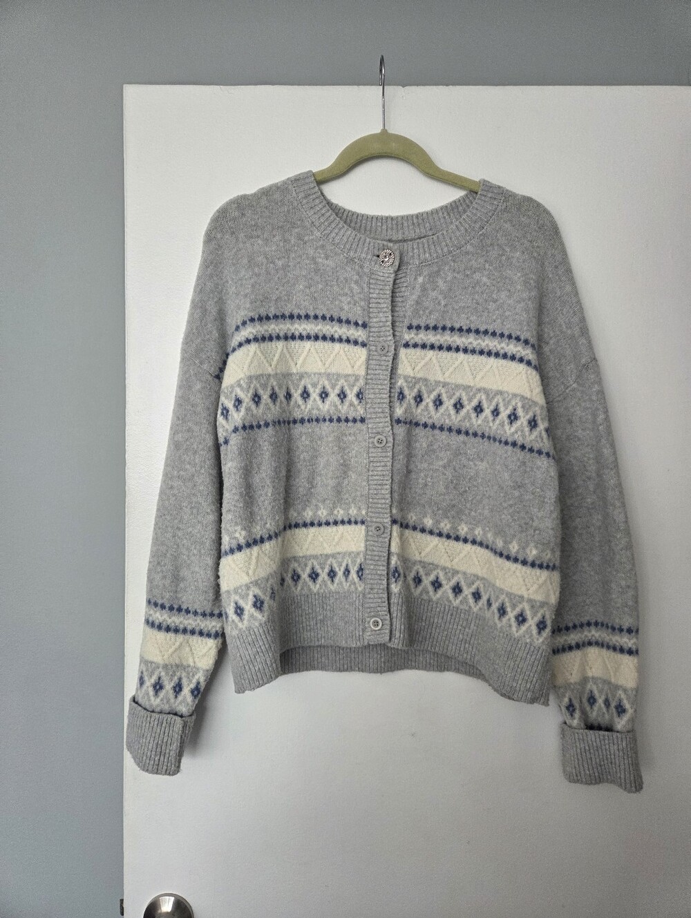 Aerie unREAL Fairisle Cardigan - Picture 6 of 9